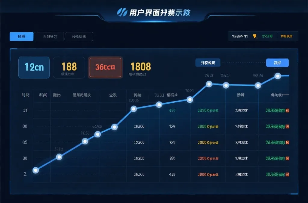 开奖结果展示界面示意