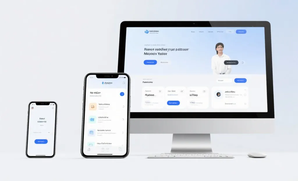 多终端适配的数据展示示意图